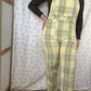 Salopette Carreaux Jaune et Bleu