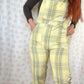 Salopette Carreaux Jaune et Bleu