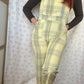 Salopette Carreaux Jaune et Bleu