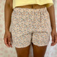Short Fleurs Marron