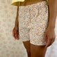 Short Fleurs Marron
