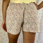 Short Fleurs Marron