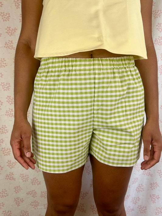 Short Vichy Vert
