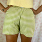 Short Vichy Vert