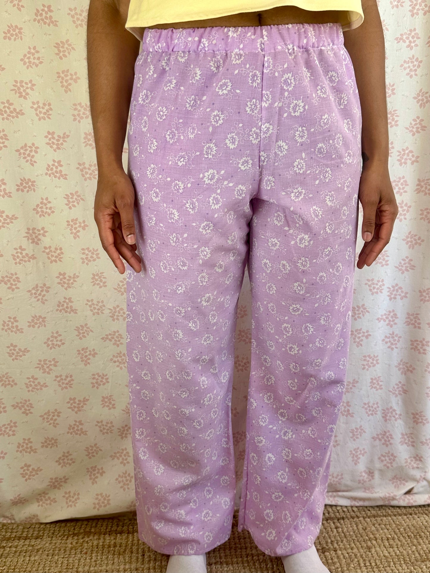 Pantalon Fleurs Lila