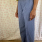Pantalon Carreaux Bleu
