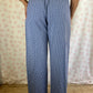 Pantalon Carreaux Bleu