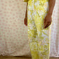 Pantalon Fleurs Jaune et Vert