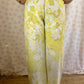 Pantalon Fleurs Jaune et Vert