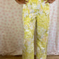 Pantalon Fleurs Jaune et Vert