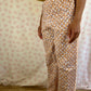 Pantalon Motifs Orange et Marron