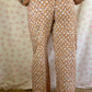 Pantalon Motifs Orange et Marron