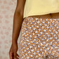 Pantalon Motifs Orange et Marron