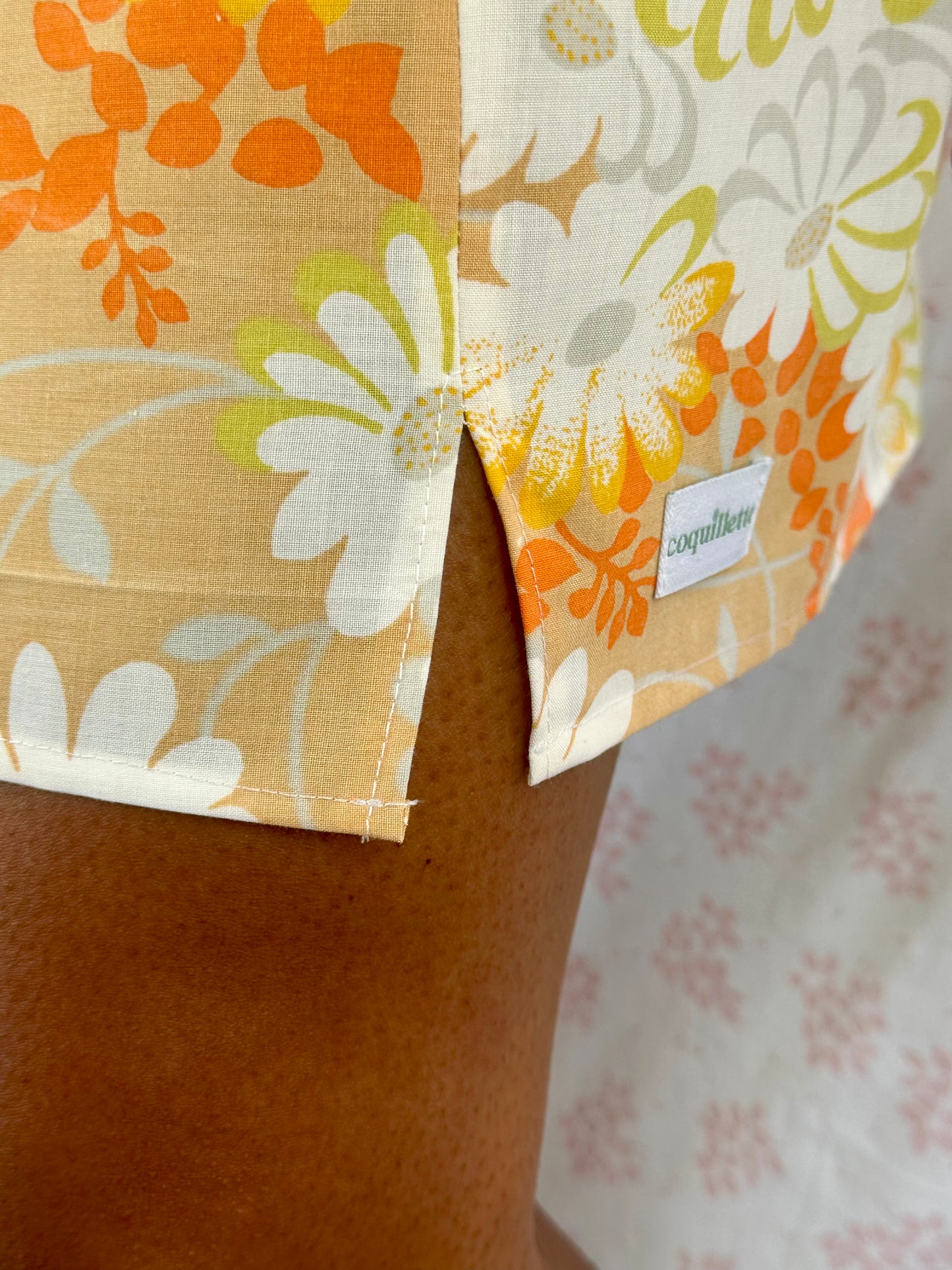Jupe Fleurs Orange