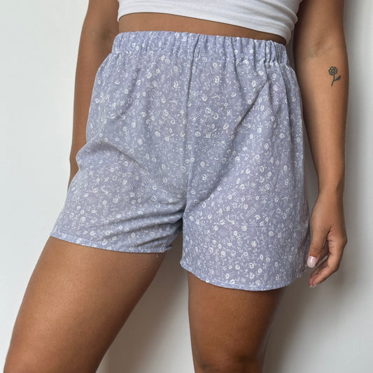 Short Mauve Fleurs