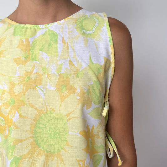 Haut Noeud Coté Fleurs Jaune