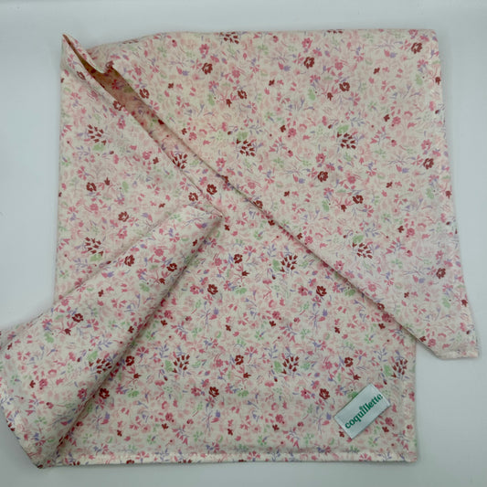 Grand Foulard Petites Fleurs Rose