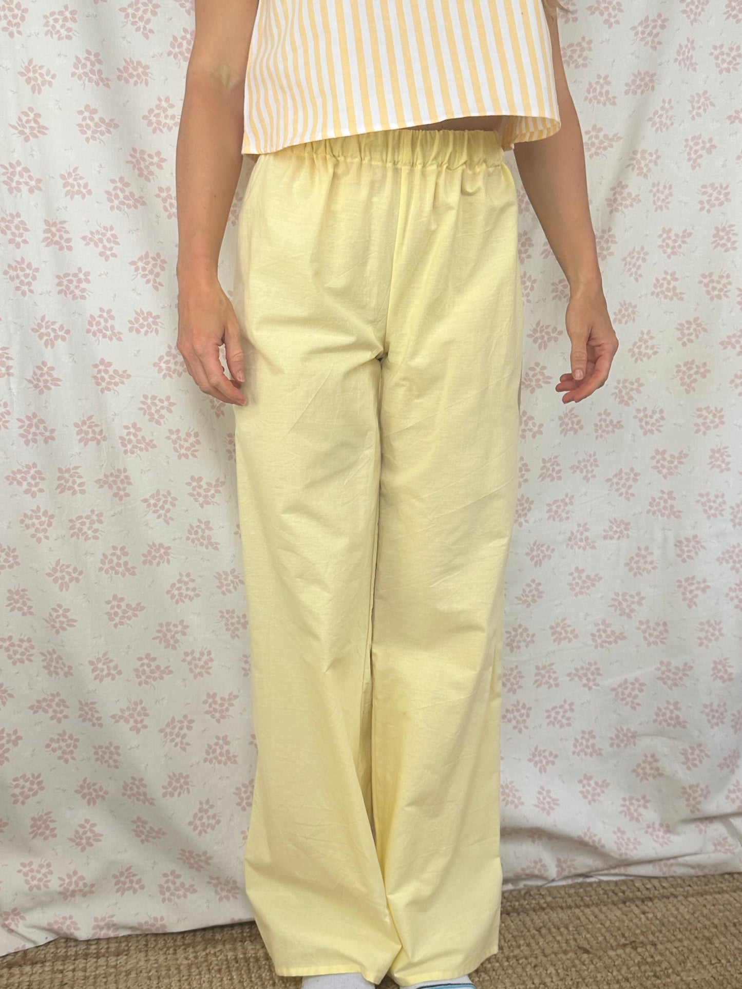 Pantalon Uni Jaune