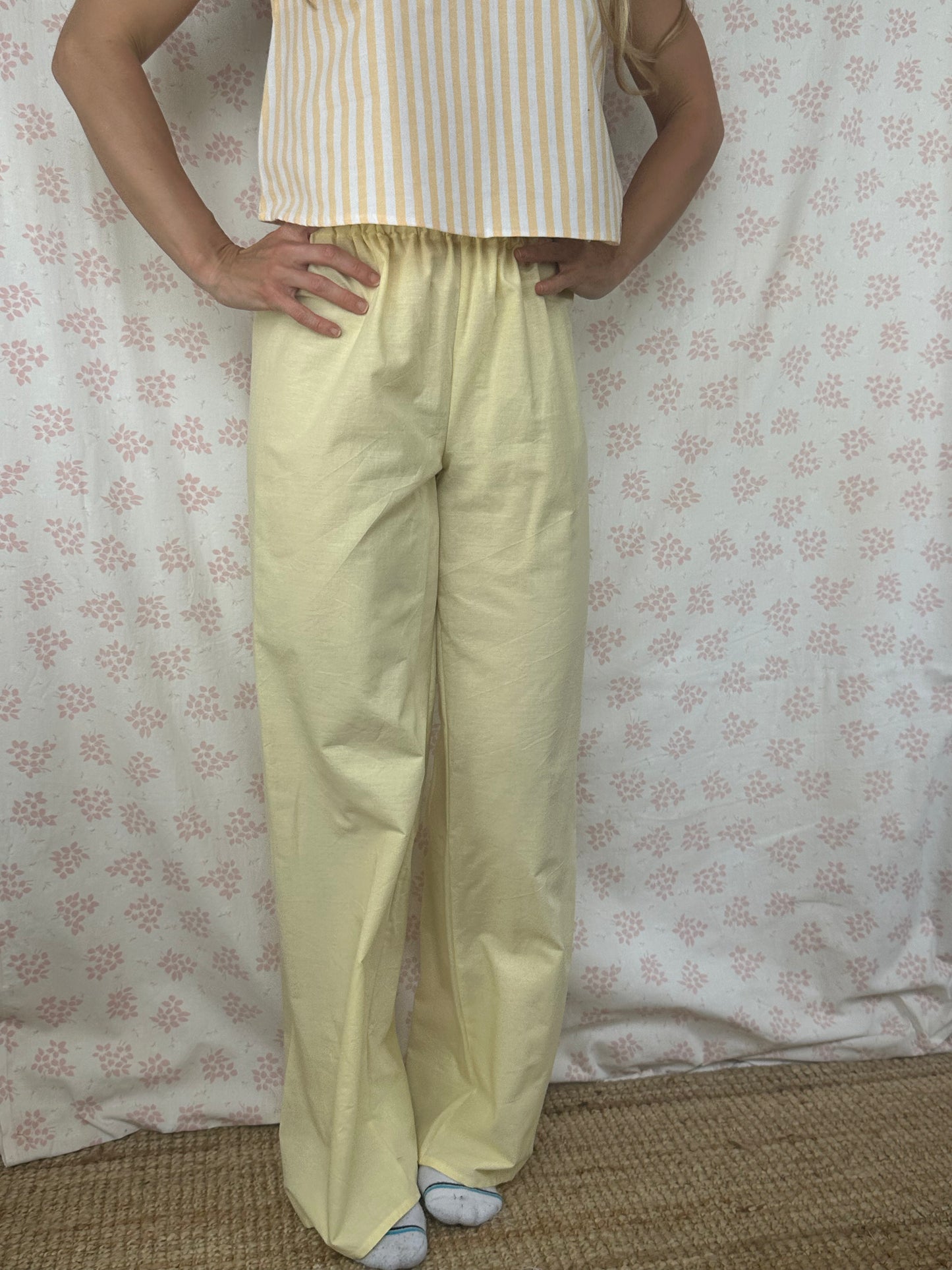Pantalon Uni Jaune