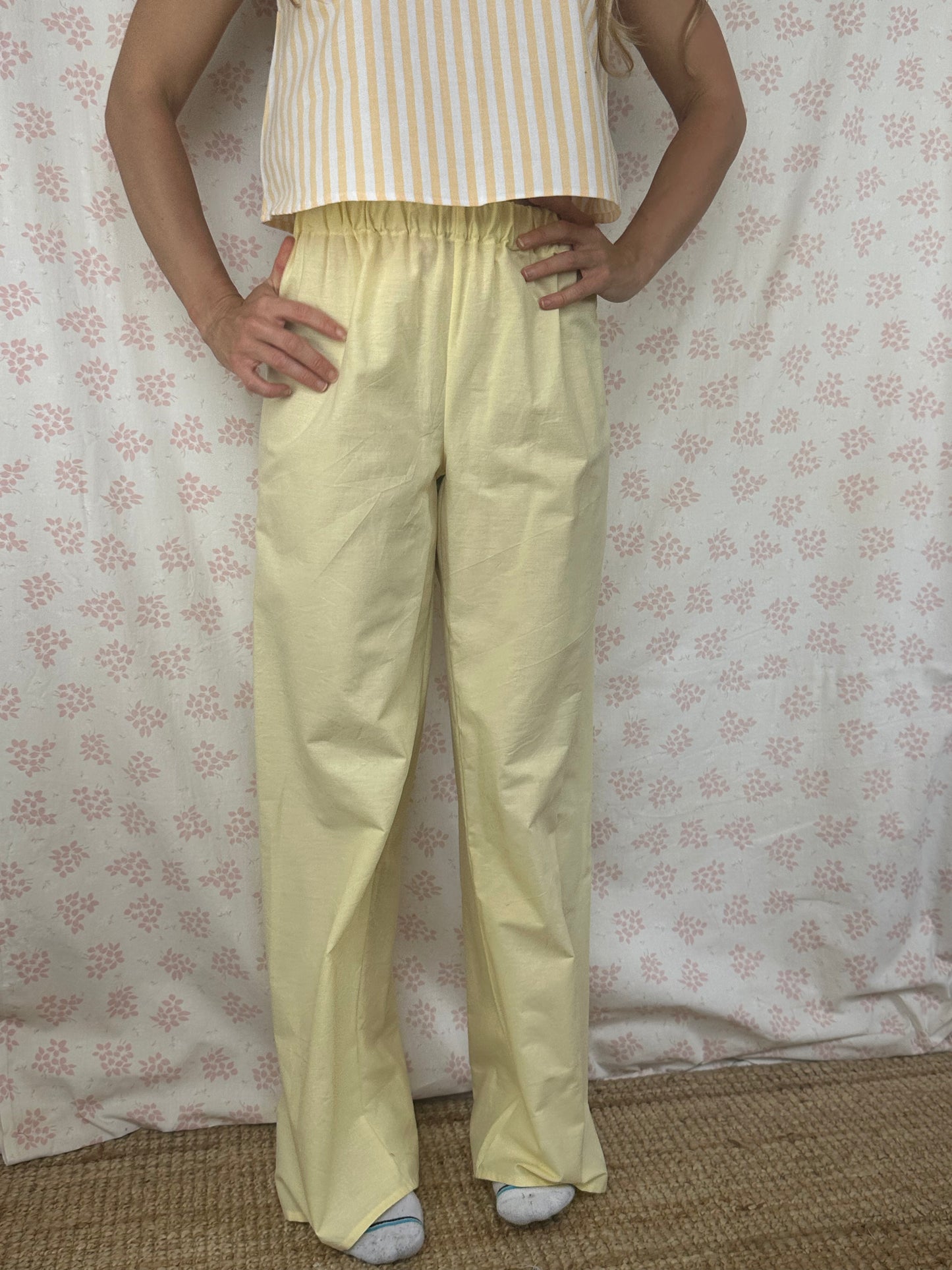 Pantalon Uni Jaune