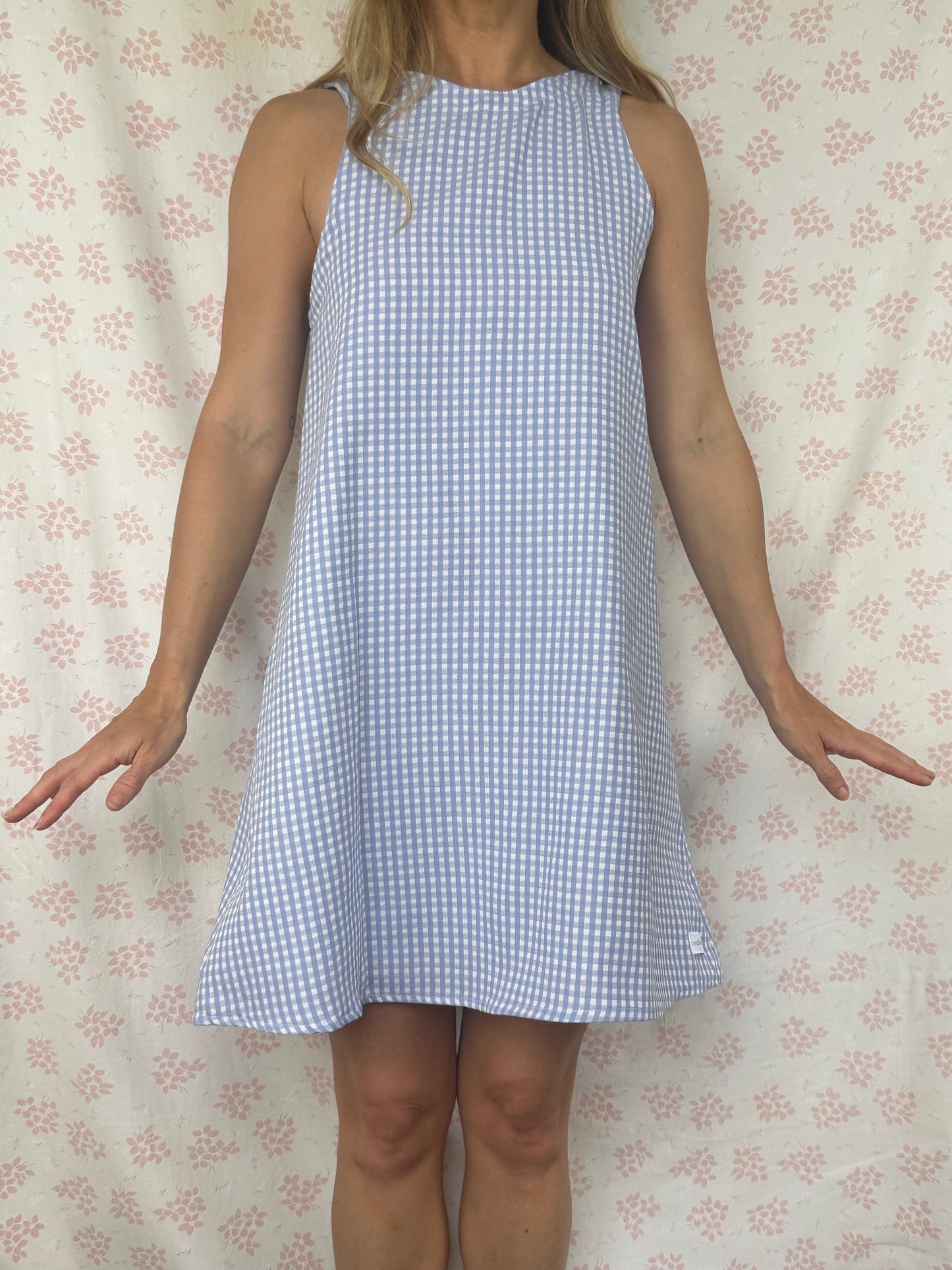 Robe Col Vichy Bleu