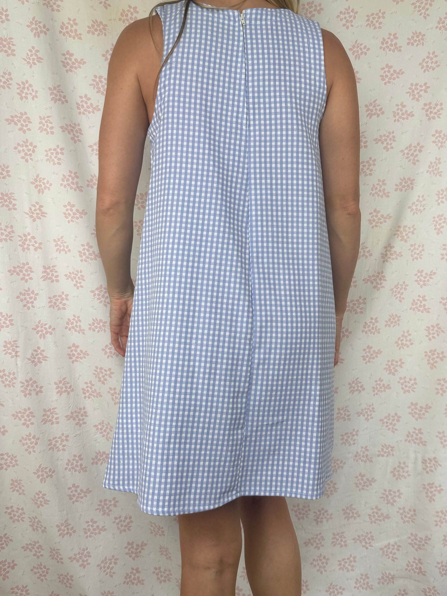 Robe Col Vichy Bleu
