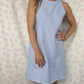 Robe Col Vichy Bleu
