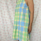 Robe Col Carreaux