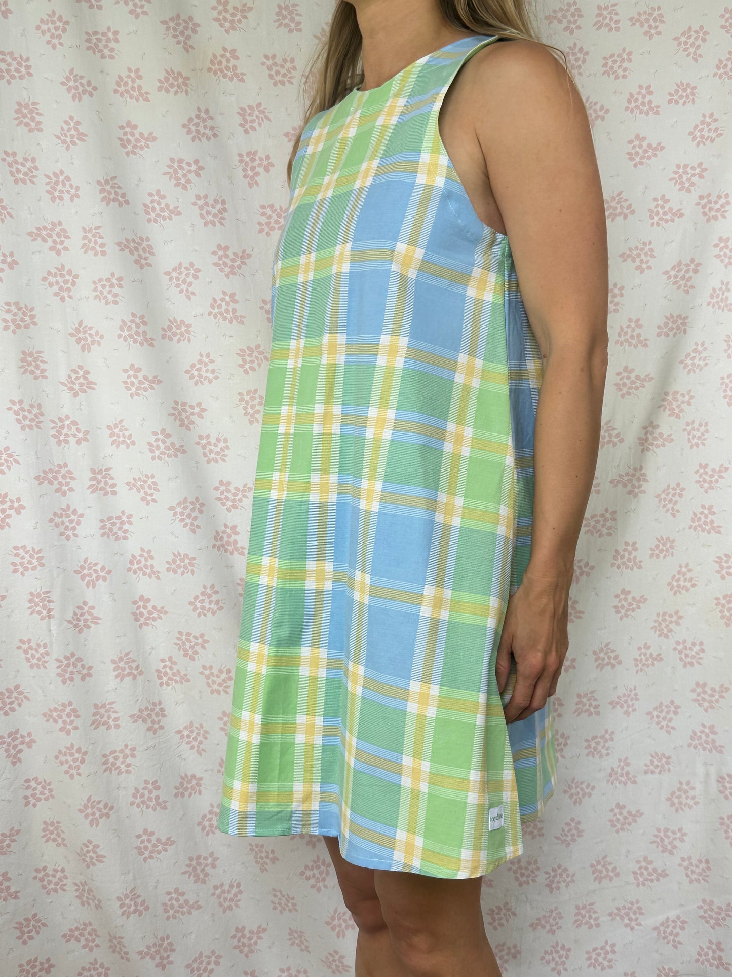 Robe Col Carreaux