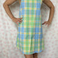 Robe Col Carreaux
