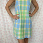Robe Col Carreaux