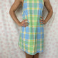 Robe Col Carreaux