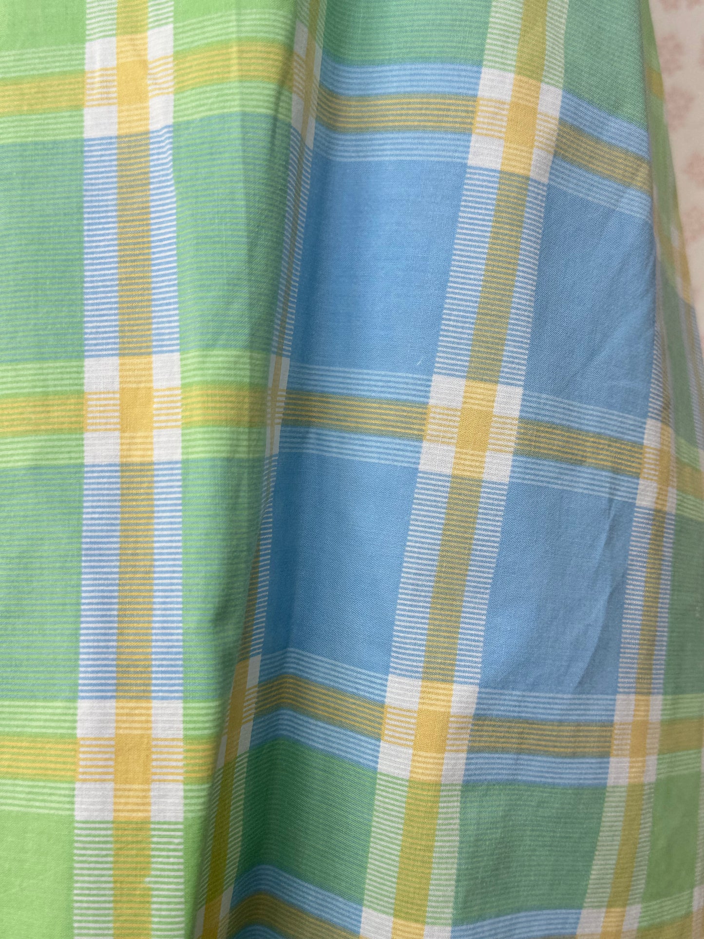 Robe Col Carreaux