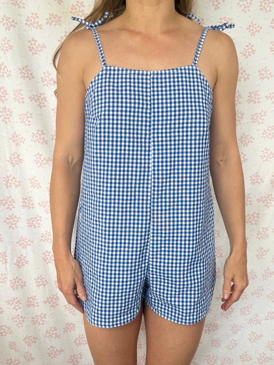 Combishort Vichy Bleu