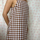 Robe Bretelle Vichy Marron
