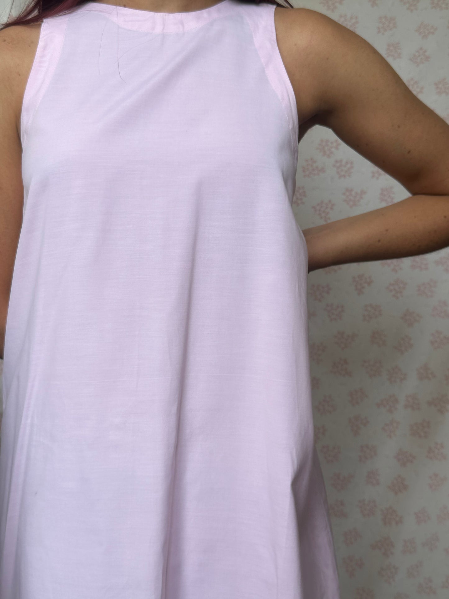 Robe Col Uni Rose