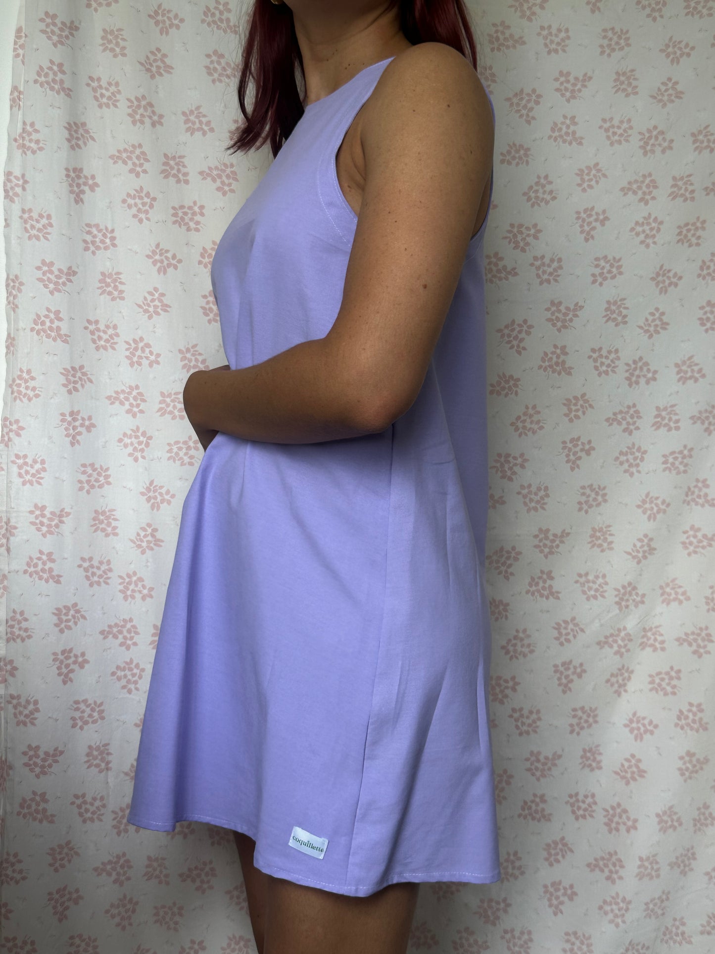 Robe Col Uni Lila