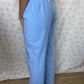 Pantalon Uni Bleu