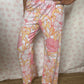 Pantalon Fleurs Rose