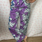 Pantalon Fleurs Violette