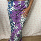 Pantalon Fleurs Violette