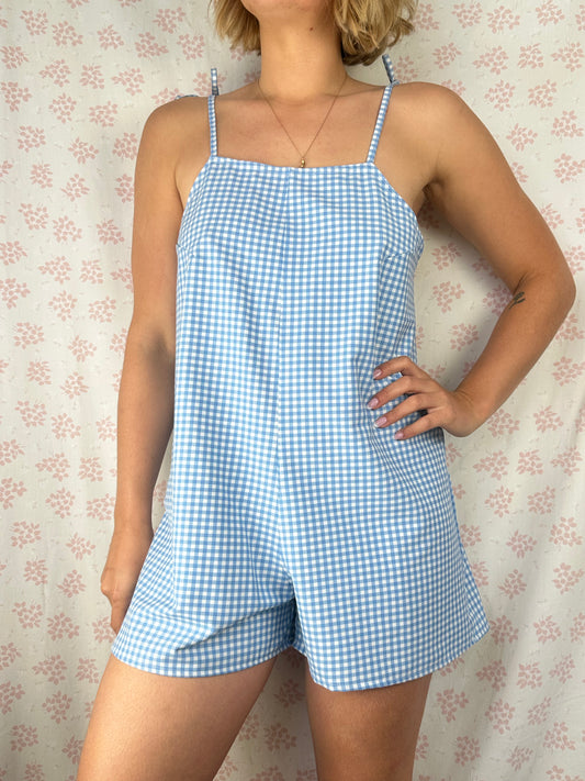 Combishort Vichy Bleu
