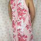 Robe Col Fleurs Rose