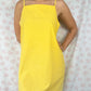 Robe Bretelle Uni Jaune