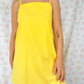 Robe Bretelle Uni Jaune