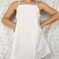 Robe Bretelle Rayé Rose