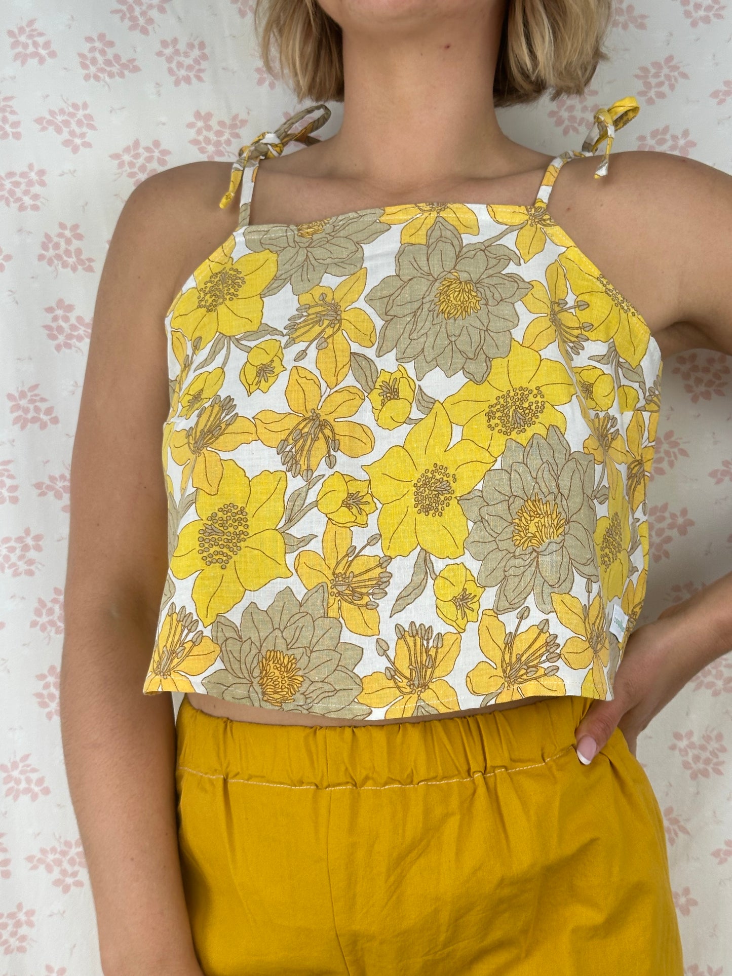 Top Fleurs Jaune