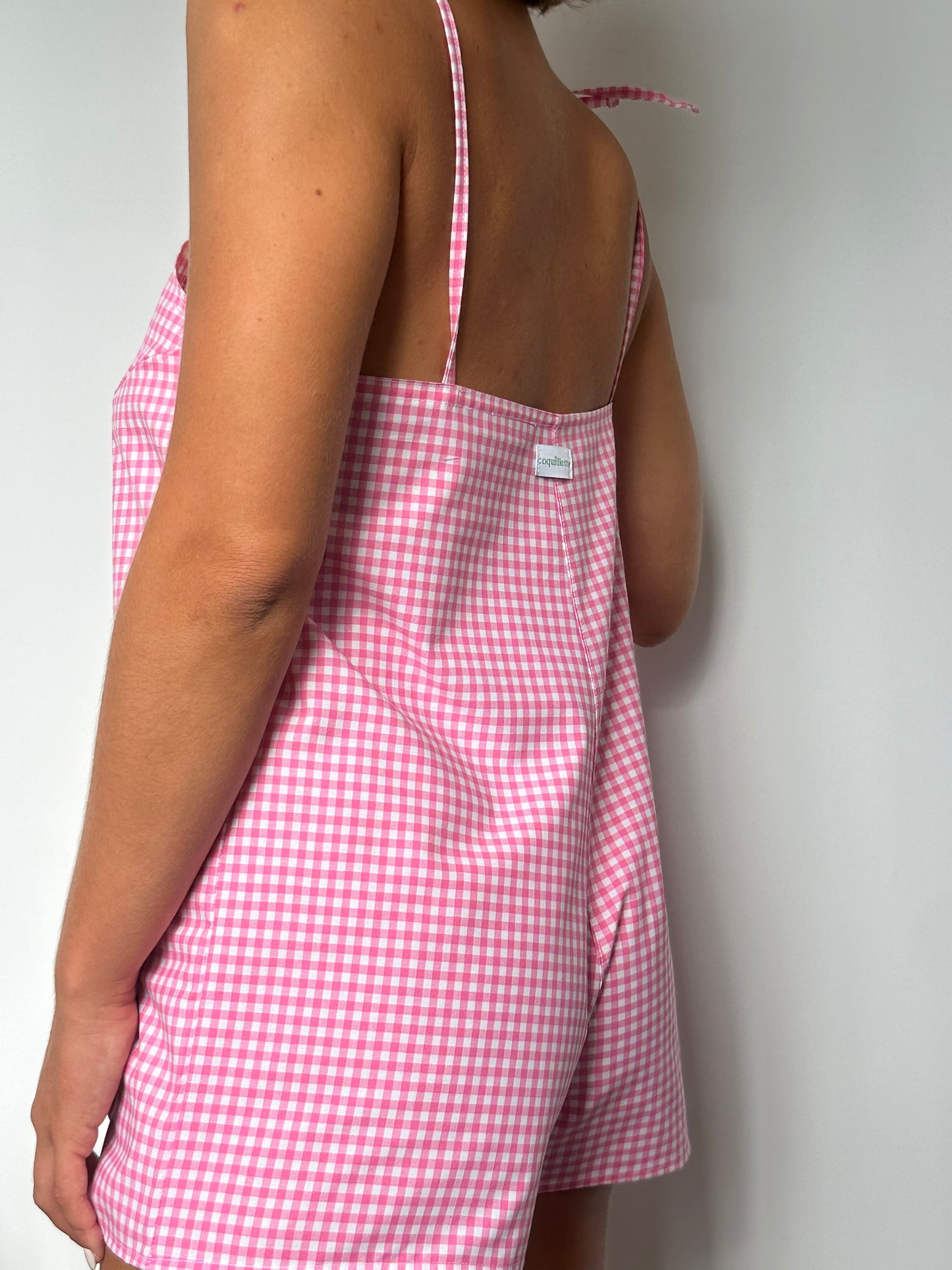 Combishort Vichy Rose