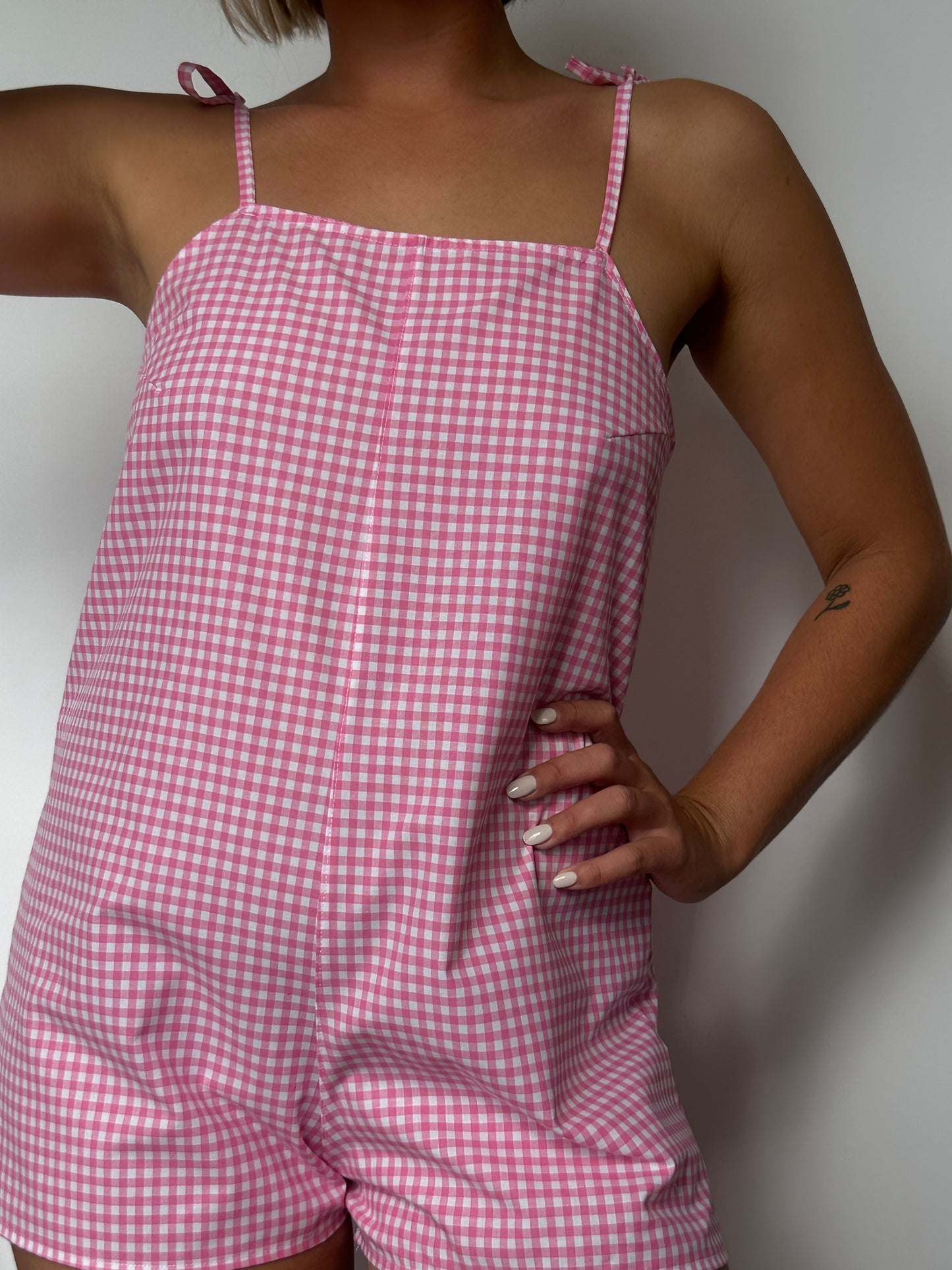 Combishort Vichy Rose