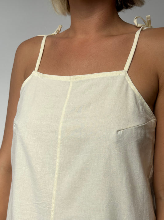 Combishort Uni Jaune Pastel